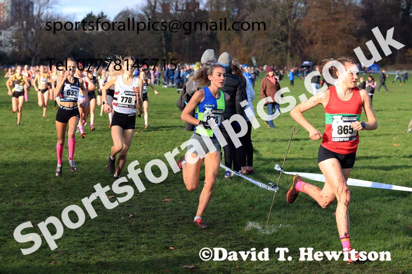 Womens Under-17s and IAAF Junior Women (Under-20s), 2023 British Athletics Cross Challenge, Sefton Park, Liverpool. Photo: David T. Hewitson/Sports for All Pics